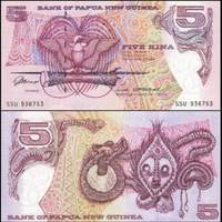 *5 Kina Papua Nová Guinea 1993 P14a UNC - Kliknutím na obrázok zatvorte -
